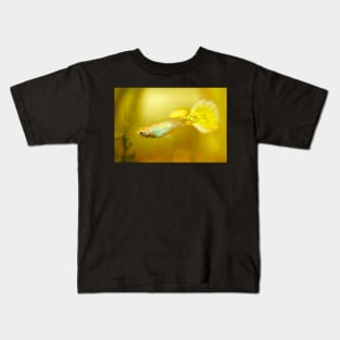 Yellow Guppy Fish Kids T-Shirt